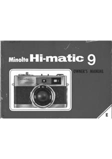 Minolta HiMatic 9 manual. Camera Instructions.